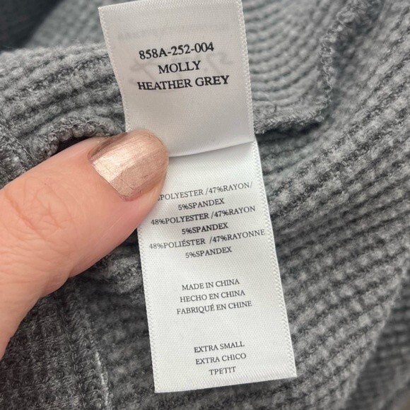 Rails Molly Waffle Knit Pant in Heather Grey XS NWOT - Picture 13 of 15